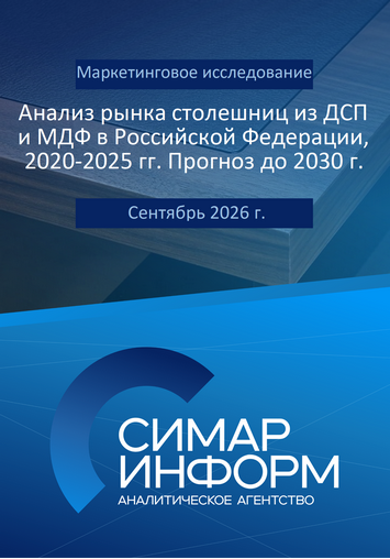 Анализ рынка столешниц из ДСП и МДФ в Российской Федерации, 2020-2025 гг. Прогноз до 2030 г.